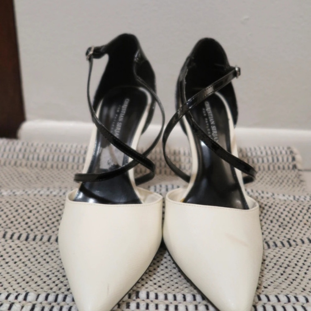 Christian Siriano Two-Tone Strappy Heels